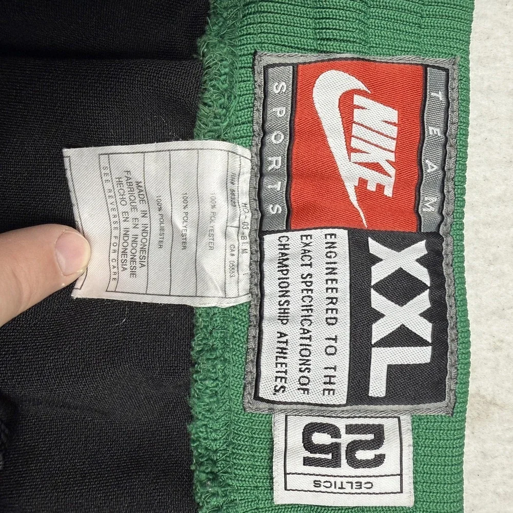 Y2K Boston Celtics Pants Mens 2XL Black NBA Basketball Nike Team Track Warm Up